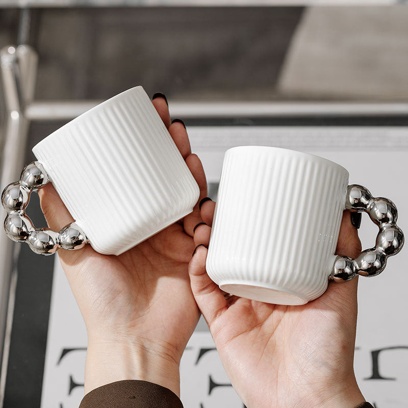 【コーヒーカップ・ティーカップ】ホワイト エレガント