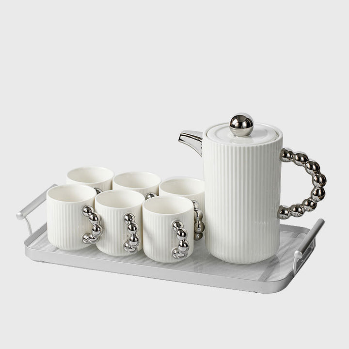 【コーヒーカップ・ティーカップ】ホワイト エレガント