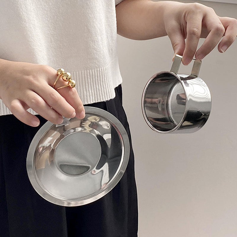 【コーヒーカップ・ティーカップ】インテリア ステンレス