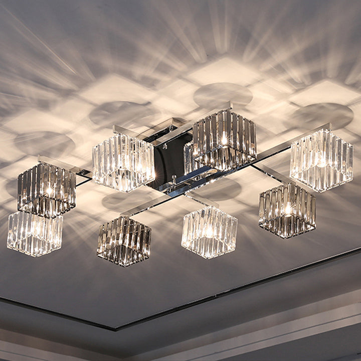 【シーリングライト】水晶ガラス型シーリングライト 調光調色