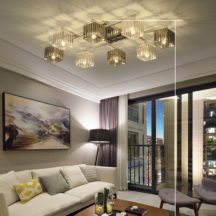 【シーリングライト】水晶ガラス型シーリングライト 調光調色