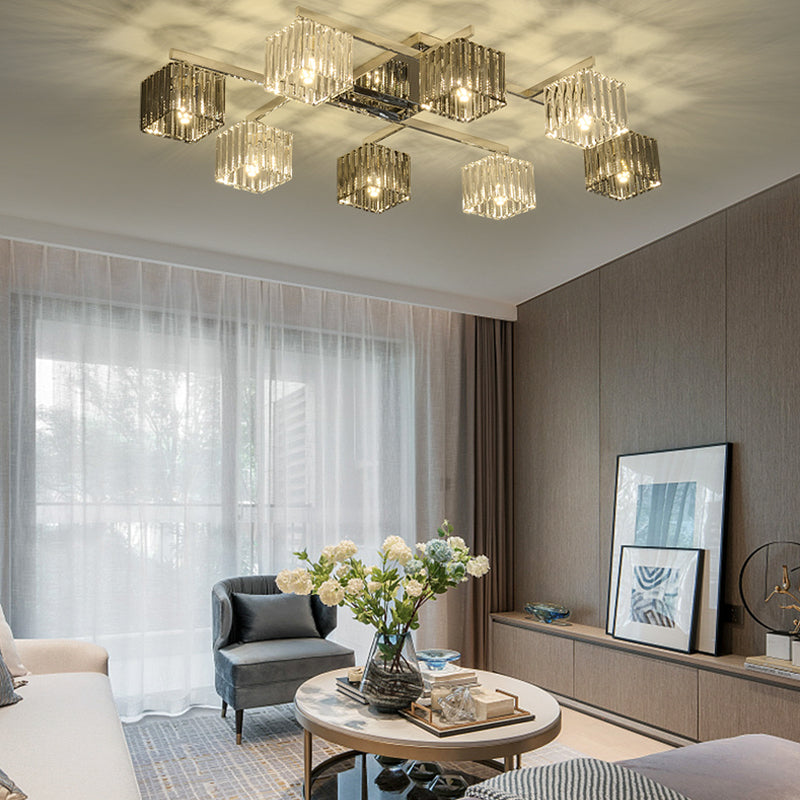 【シーリングライト】水晶ガラス型シーリングライト 調光調色