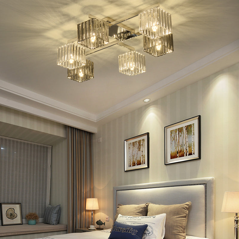 【シーリングライト】水晶ガラス型シーリングライト 調光調色