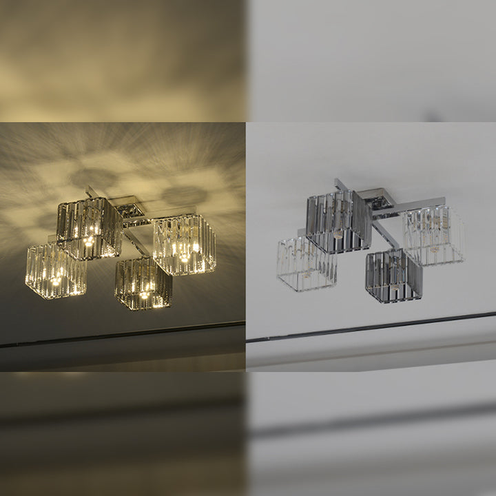 【シーリングライト】水晶ガラス型シーリングライト 調光調色