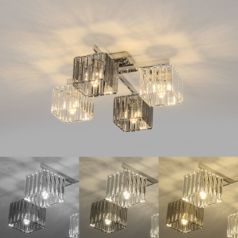 【シーリングライト】水晶ガラス型シーリングライト 調光調色