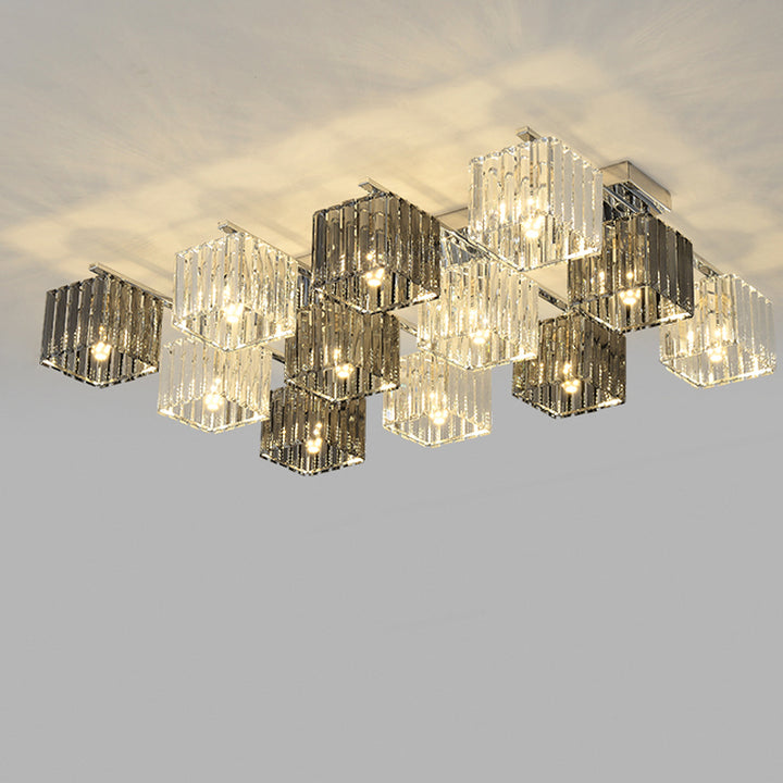 【シーリングライト】水晶ガラス型シーリングライト 調光調色