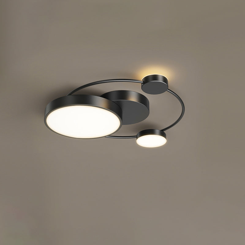 INDOORPLUS公式/【シーリングライト】デザイン性ライト 調光モード多種 ブラック ※100日間返品交換保証制度