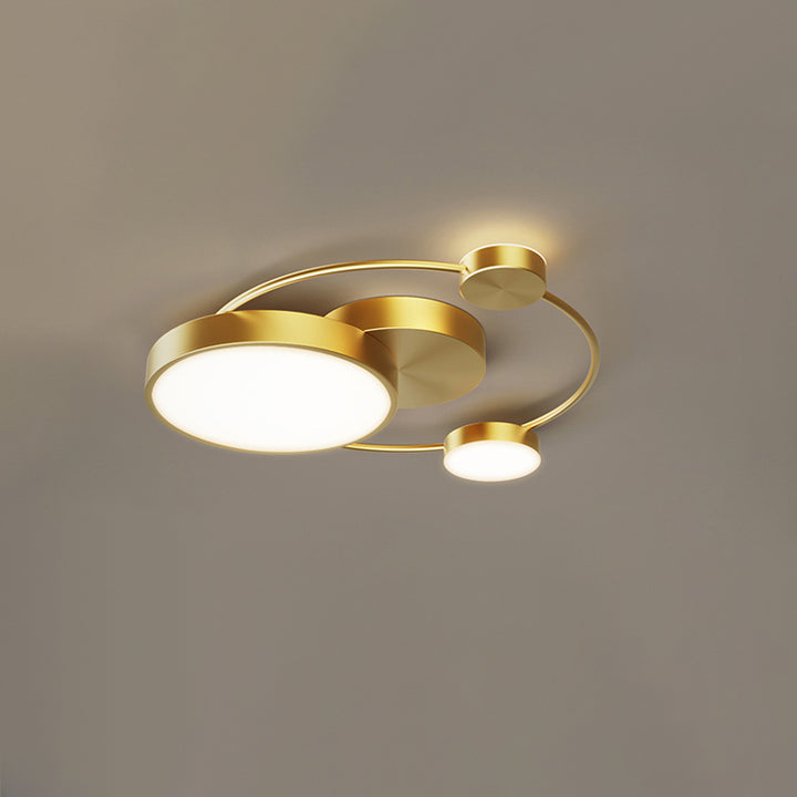 INDOORPLUS公式/【シーリングライト】デザイン性ライト 調光モード多種 3 ゴールド※100日間返品交換保証制度