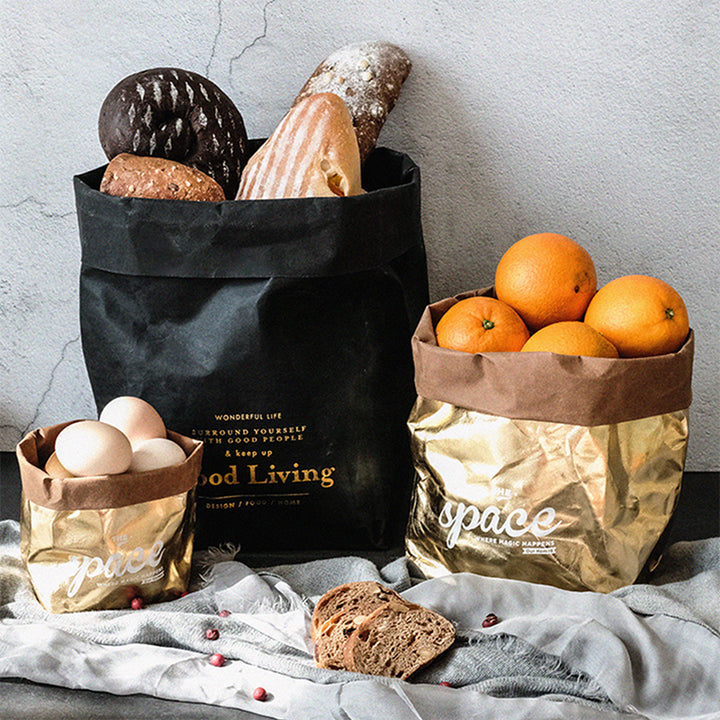 【収納袋】クラフト紙 北欧風 紙袋