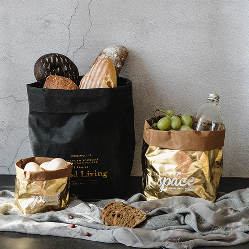 【収納袋】クラフト紙 北欧風 紙袋