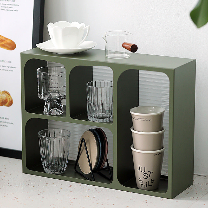 【卓上ラック・机上ラック】現代自然風 オブジェ 飾り棚 シェルフ