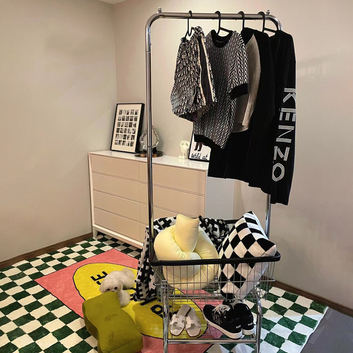 【ラック】ハンガーラック シンプル 移動式 アパレル店適用