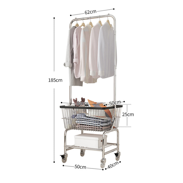 【ラック】ハンガーラック シンプル 移動式 アパレル店適用