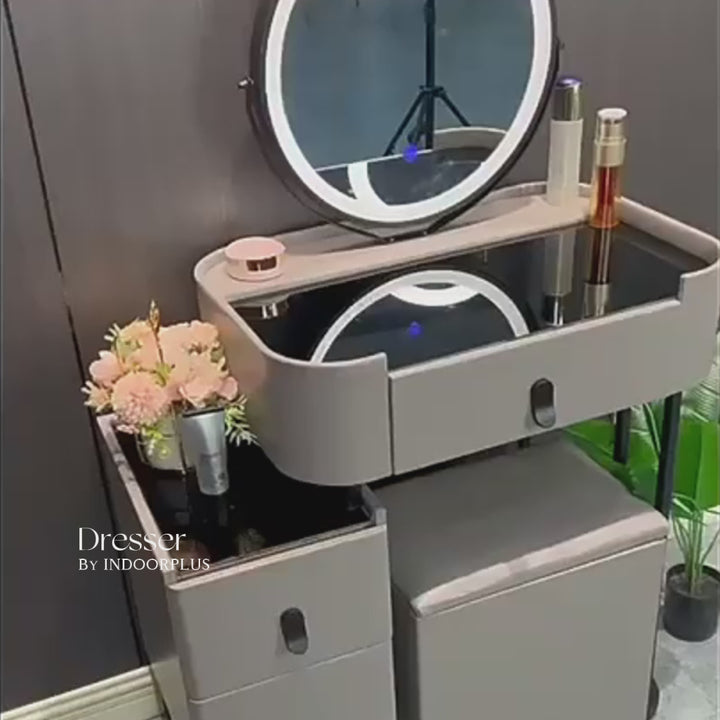 【ドレッサー】小型おしゃれ 選べる5色