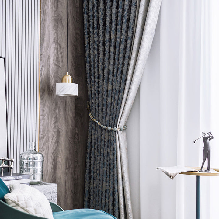 【ドレープカーテン】チャイニーズスタイル 選べる4色