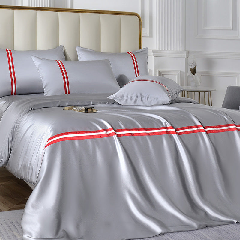 【19匁 】シルク寝具 上質シルク 100%高級 かっこいい イギリス风 プレーン 寝具セット シーツセット 単品からセットまで