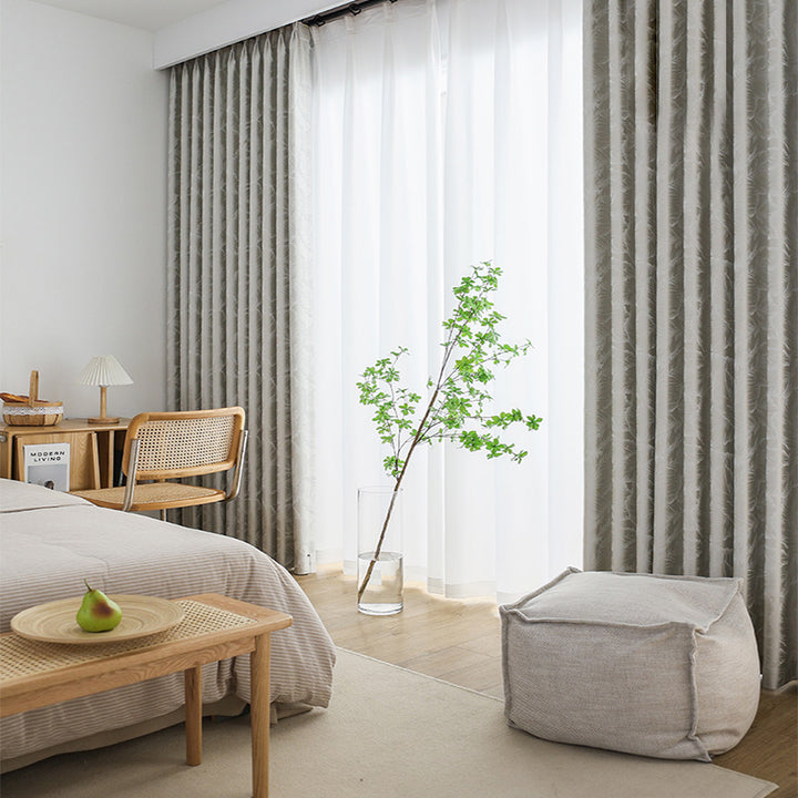 【ドレープカーテン】つるつるフランス風 選べる2色 浅いグレー ポリエステル100% 遮光1級