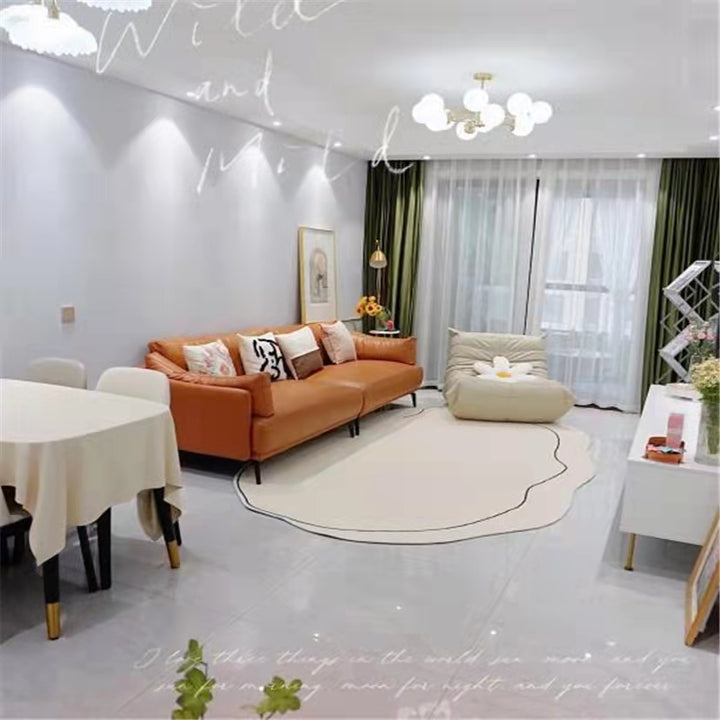 【カーペット・ラグ】不規則  オーバル型 雲型 選べる3種