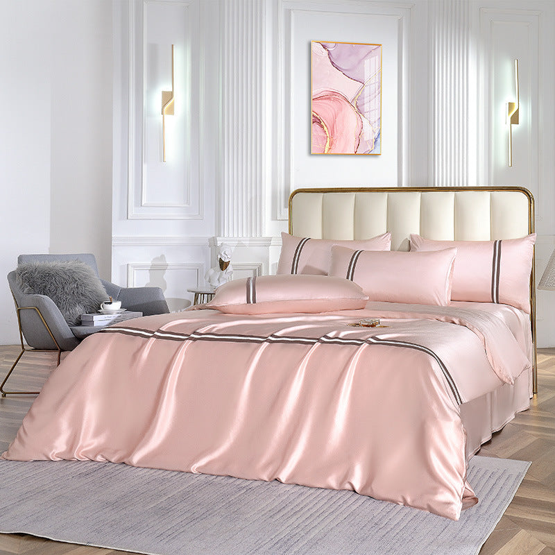 【19匁 】シルク寝具 上質シルク 100%高級 かっこいい イギリス风 プレーン 寝具セット シーツセット 単品からセットまで