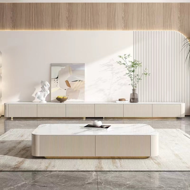 【ローテーブル】マーブル柄 繊細なデザイン 選べる2色 オフホワイト 長方形テーブル130*70 100日間返品交換保証制度