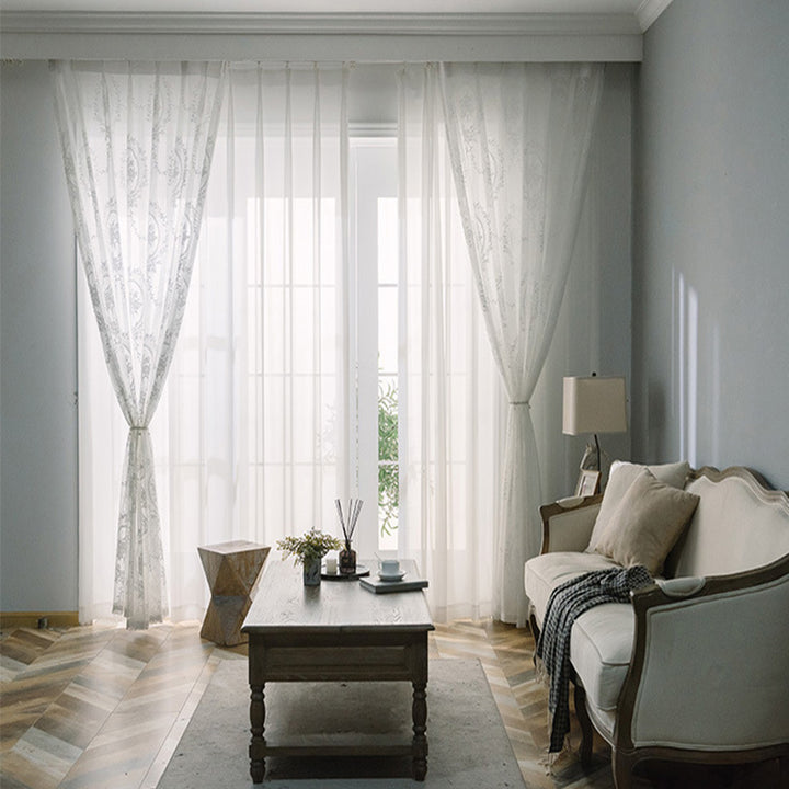 【レースカーテン】ジャガード織 柔らかい