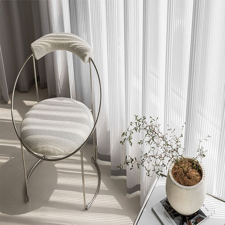 【レースカーテン】ストライプ調 選べる2色