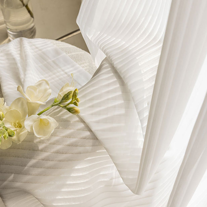 【レースカーテン】ストライプ調 選べる2色