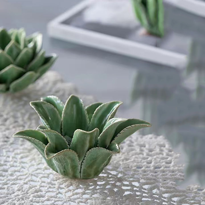 【キャンドルホルダー・スタンド】アロエベラ レトロ 置物