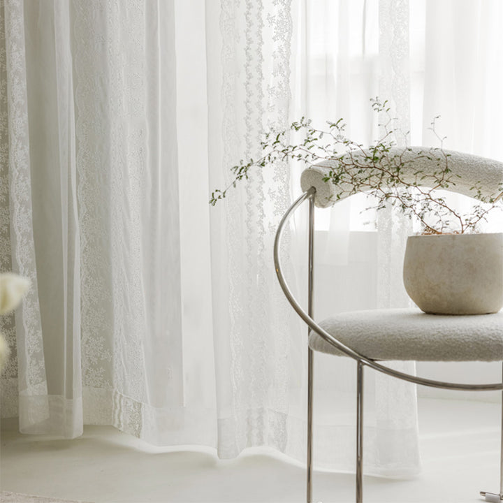 【レースカーテン】光と影 選べる2種類