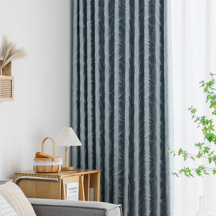 【ドレープカーテン】つるつるフランス風 選べる2色 カーテンの細部画像 ブルー(柄付け) ポリエステル100% 遮光1級