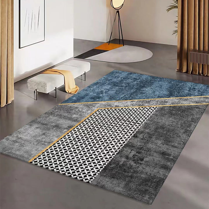 【カーペット・ラグ】北欧風 寒色 選べる4種 高級感