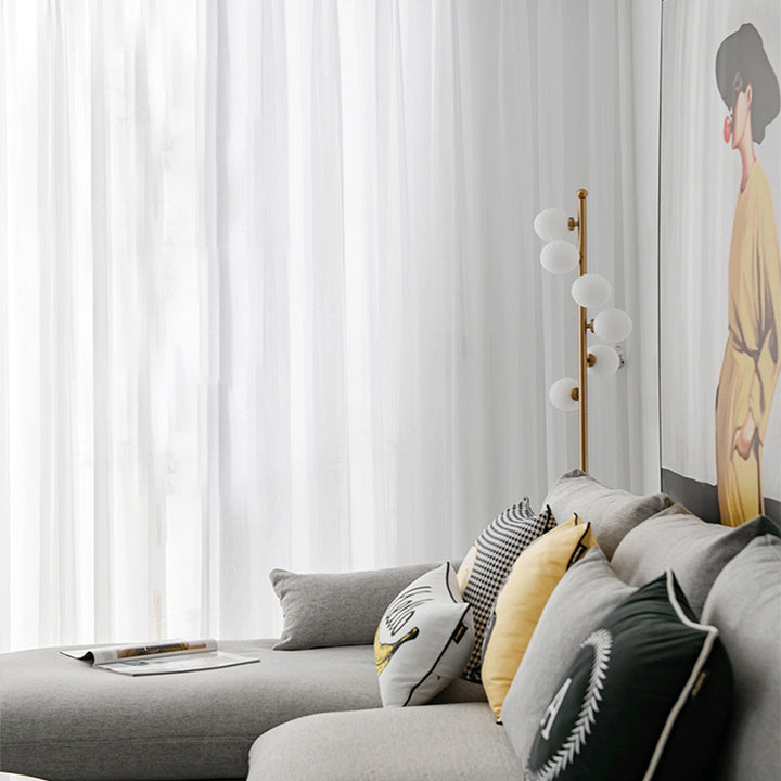 【レースカーテン】フィッシュボーン紗 選べる10色