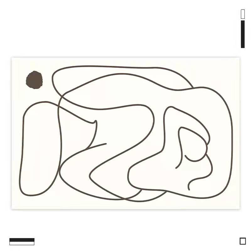 【カーペット・ラグ】上品 線模様 芸術感 選べる3種