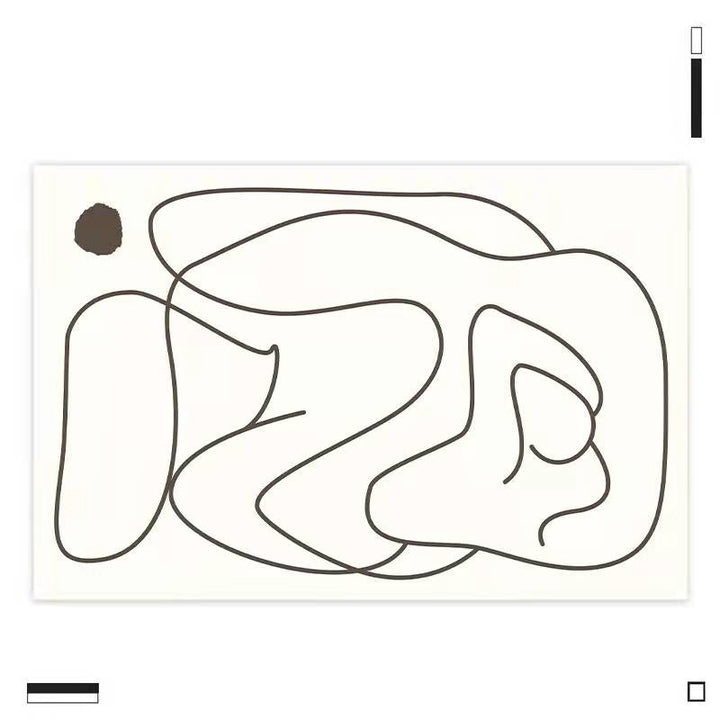 【カーペット・ラグ】上品 線模様 芸術感 選べる3種