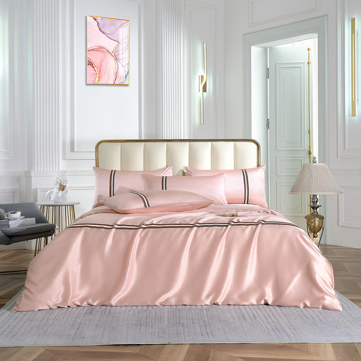 【19匁 】シルク寝具 上質シルク 100%高級 かっこいい イギリス风 プレーン 寝具セット シーツセット 単品からセットまで