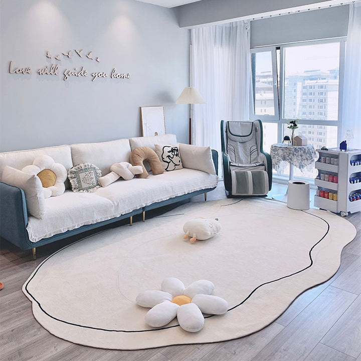 【カーペット・ラグ】不規則  オーバル型 雲型 選べる3種