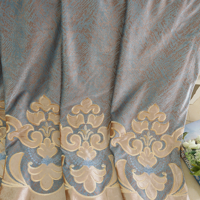 【レース+ドレープセットカーテン】ヨーロッパ風 高級感 2色選べる