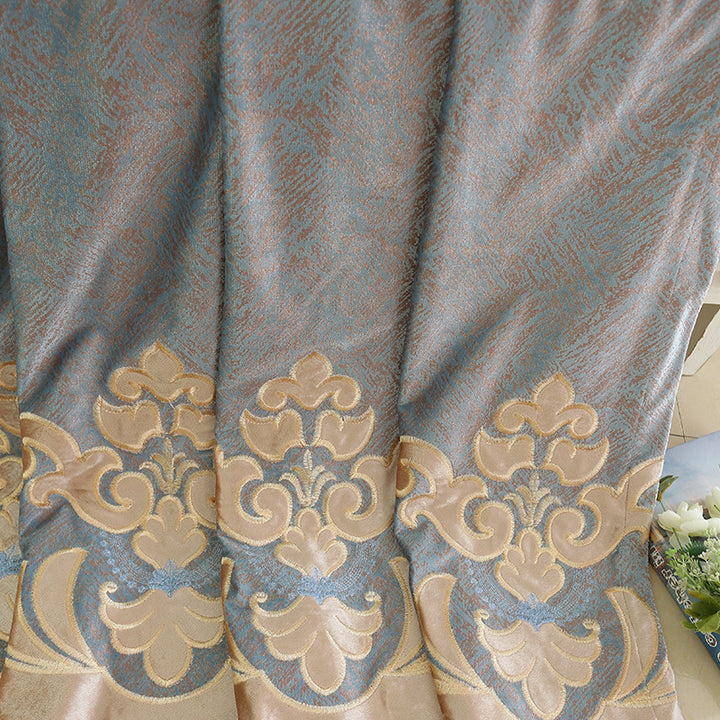 【レース+ドレープセットカーテン】ヨーロッパ風 高級感 2色選べる