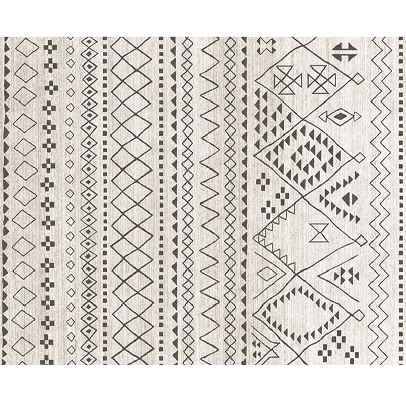 【カーペット・ラグ】モダンデザイン  白黒 おしゃれ