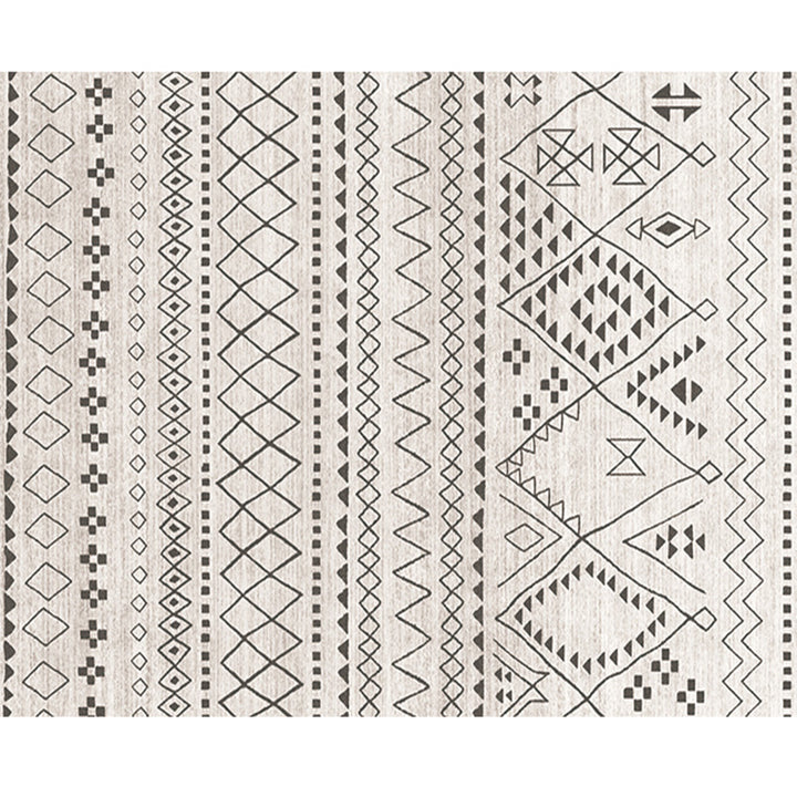 【カーペット・ラグ】モダンデザイン  白黒 おしゃれ