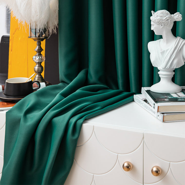 【ドレープカーテン】光沢感 おしゃれ 選べる16色