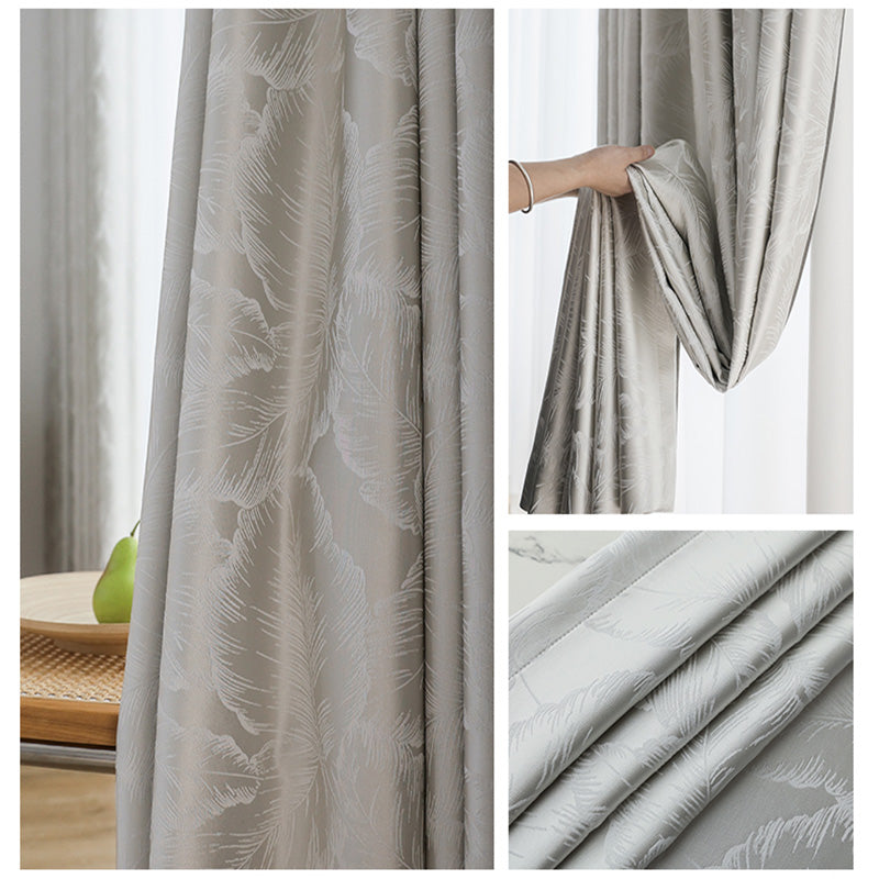 【ドレープカーテン】つるつるフランス風 選べる2色 カーテンの細部画像 浅いグレー ポリエステル100% 遮光1級