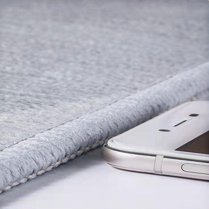 【カーペット】エレガント 選べる2色 シルク質感生地(ポリエステル製)細部画像 100日間返品交換保証制度