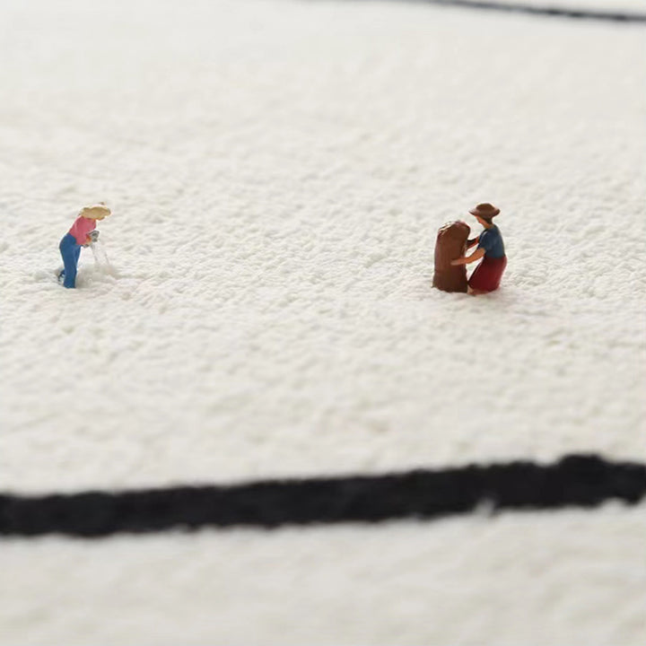 【カーペット・ラグ】上品 線模様 芸術感 選べる3種