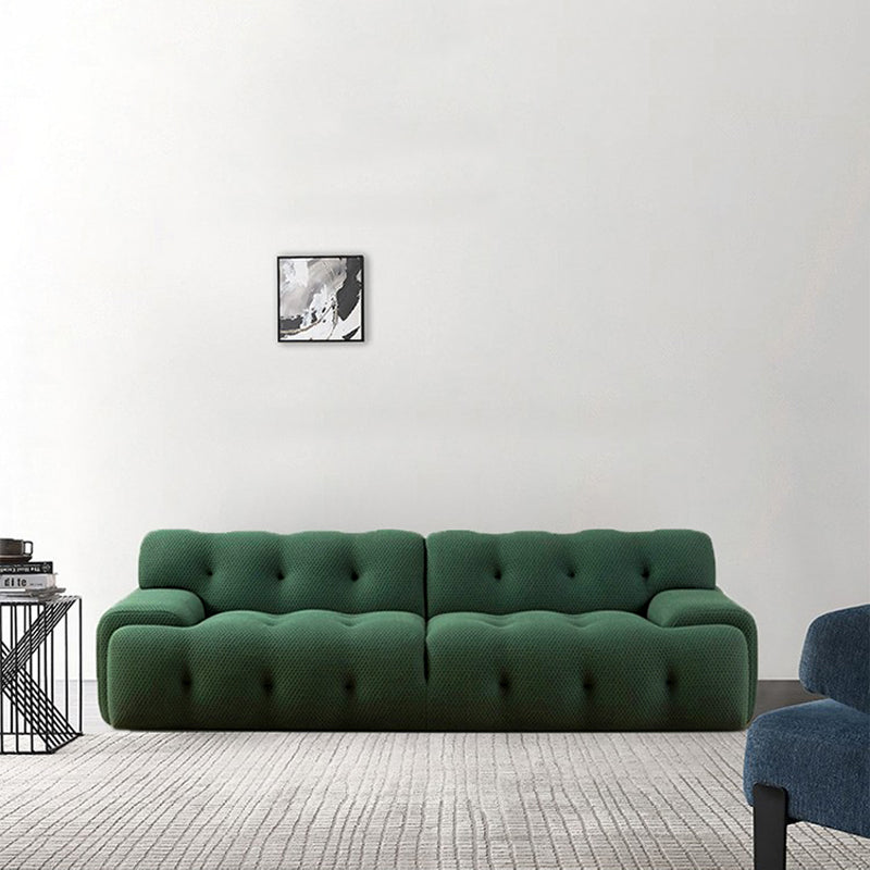 【ソファ】北欧風 モダン 選べる4色 ダークグリーン 3Dコットン 3人掛け 220cm
