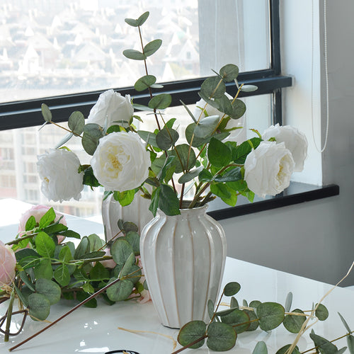 【造花】チャイニーズローズ 潤い 北欧 優雅