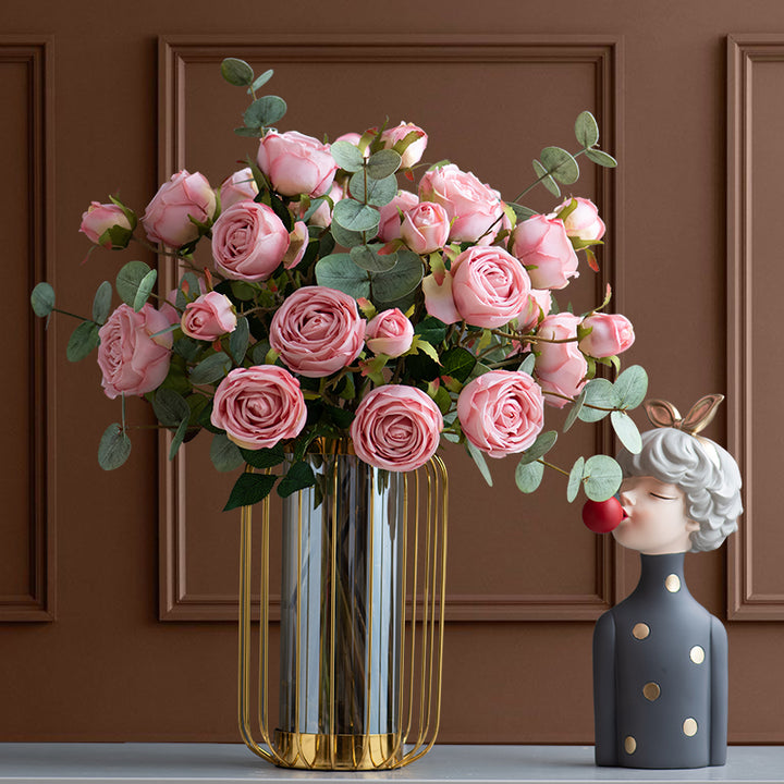 【造花】ローズ エレガント 豪華 バラ 置物