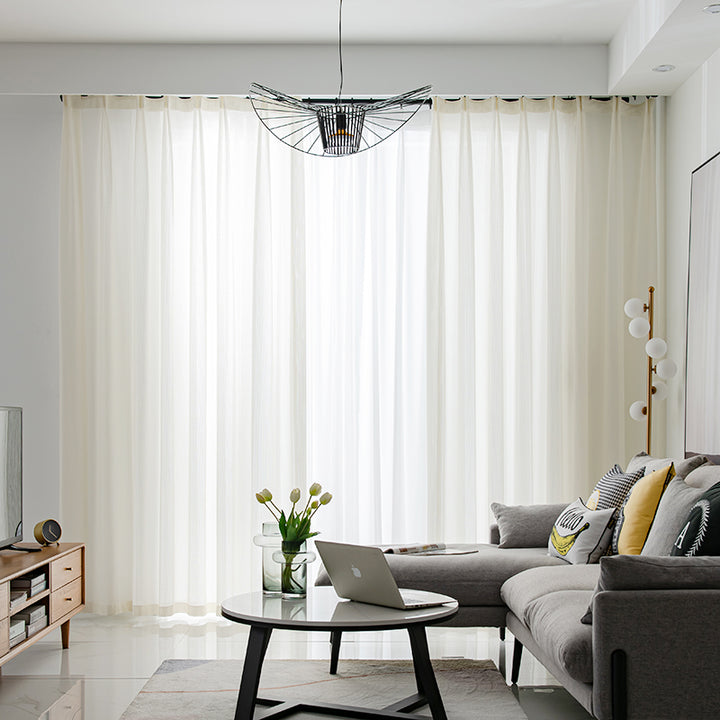 【レースカーテン】フィッシュボーン紗 選べる10色