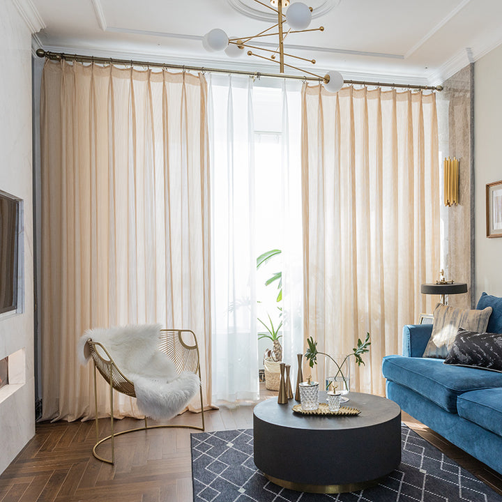 【レースカーテン】フィッシュボーン紗 選べる10色