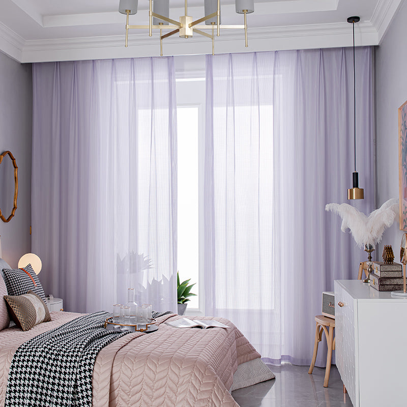 【レースカーテン】フィッシュボーン紗 選べる10色